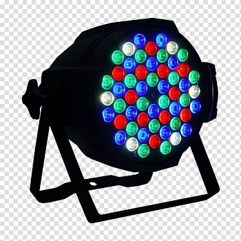 LED stage lighting DJ lighting Light-emitting diode Parabolic aluminized reflector light, stage lights transparent background PNG clipart