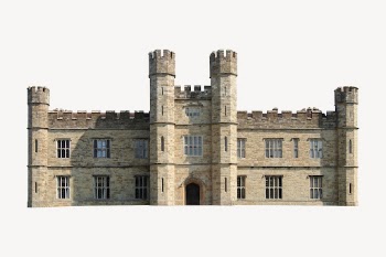 Leeds Castle collage element, famous | Free PSD - rawpixel