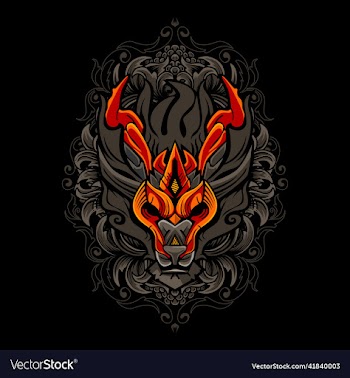 legendary fantasy dragon head