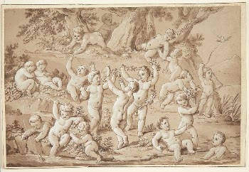 Legende putti by a lake | Free Photo - rawpixel