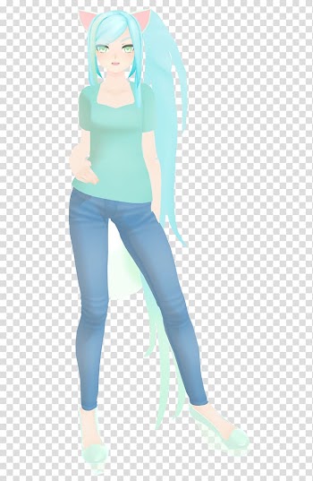 Leggings MikuMikuDance Hatsune Miku Casual Causal model, starlight smoke transparent background PNG clipart