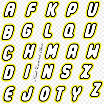 LEGO Alphabet Party Letter Toy - fonts 