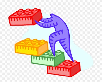 Lego Border Clipart Kid - Building Something Clipart