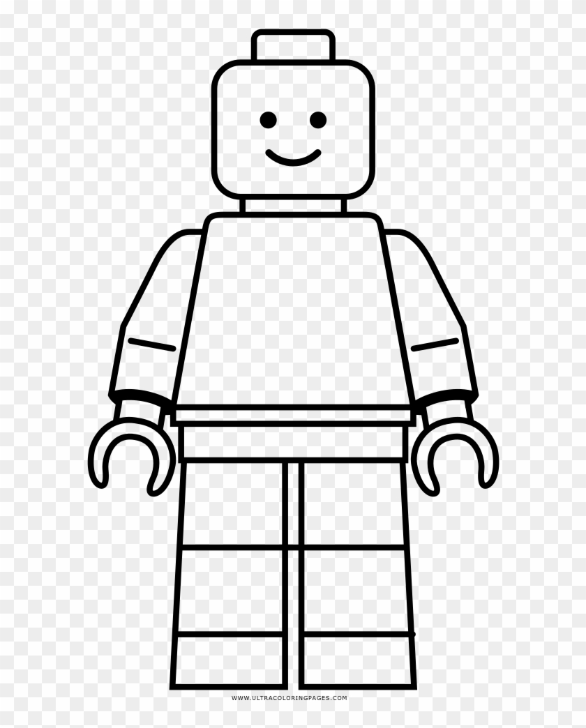 Lego Coloring Page - Lego Minifig Coloring Page