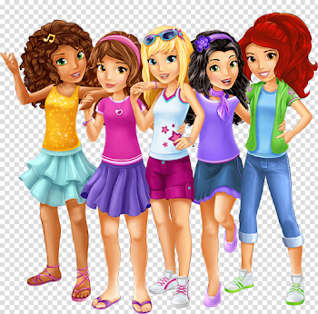 Lego Friends Main Characters transparent PNG - StickPNG