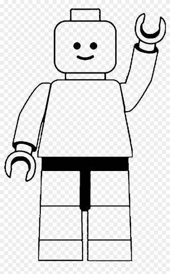 Lego Man Clip Art Black And White - Lego People Black And White