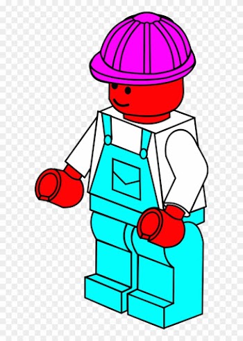 Lego Town Worker Clipart - Girl Lego Characters Colouring Pages