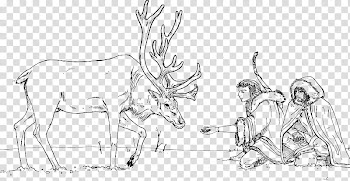 Legolas and Estel Christmas, moose illustration transparent background PNG clipart