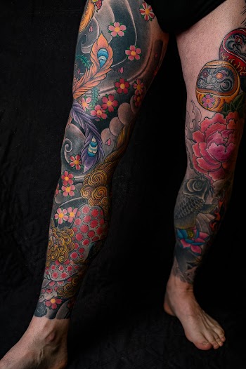 Legs Covered With Tattoos