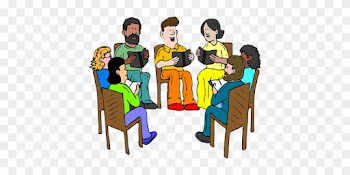 Lehrer, Treffen, Bücher, Lesung, Gruppe - Group Of People Talking Clipart