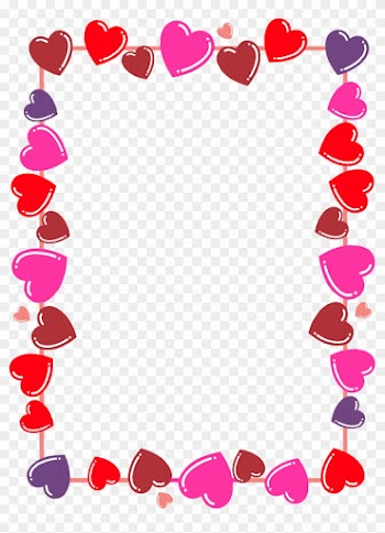 Leiaalisonlavigne Hearts Frame/boarder Png By Leiaalisonlavigne - Valentines Day Border Clip Art
