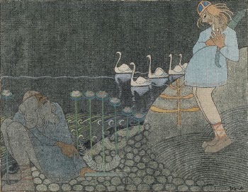 Lemminkäinen and the cowherd, 1919 | Free Photo - rawpixel