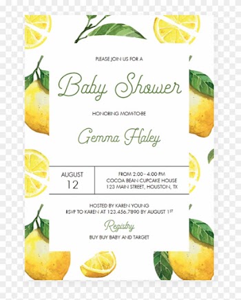 Lemon Baby Shower Party Invitation Template By Littlesizzle - Baby Shower