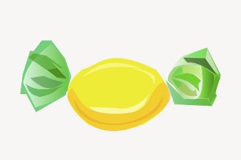 Lemon candy clipart, illustration vector. | Free Vector - rawpixel