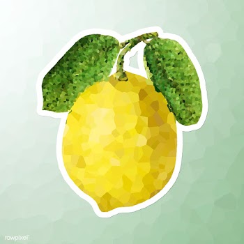 Lemon crystallized style sticker illustration | Free  illustration - 2347213
