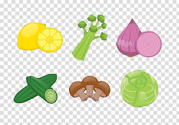 Lemon Cucumber Fruit Vegetable Onion, A variety of vegetables transparent background PNG clipart