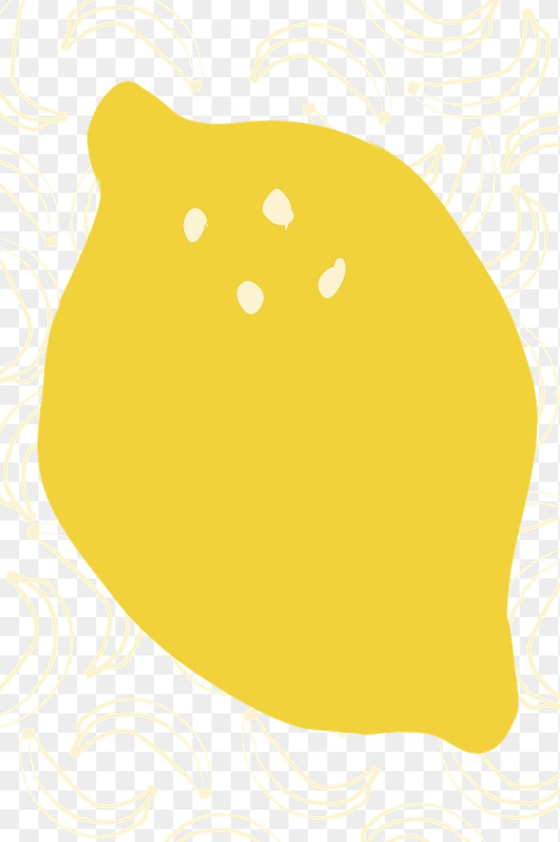 Lemon doodle png sticker, transparent | Free PNG - rawpixel