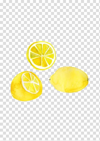Lemon Drawing Watercolor painting, lemon transparent background PNG clipart