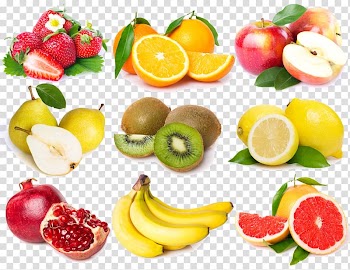 Lemon Fruit Berry Orange Pineapple, Creative 3d cartoon hand-painted fruit transparent background PNG clipart