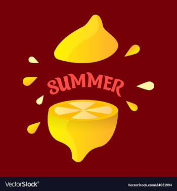 Lemon fruit set in flat design vector image