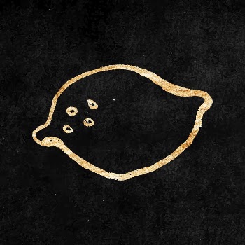 Lemon fruit sticker, gold aesthetic | Free Vector Illustration - rawpixel