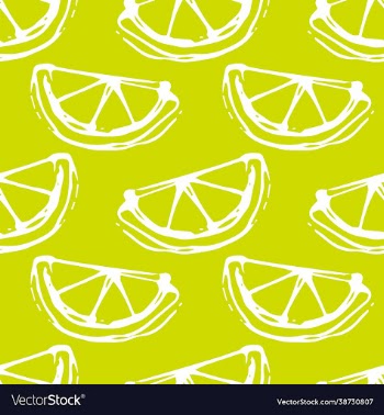 lemon lime seamless colored background
