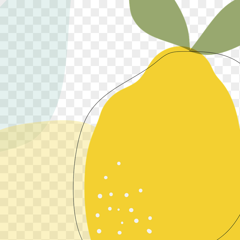 Lemon memphis png overlay, transparent | Free PNG - rawpixel