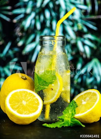Lemon mint infused water recipe