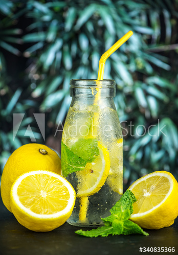 Lemon mint infused water recipe