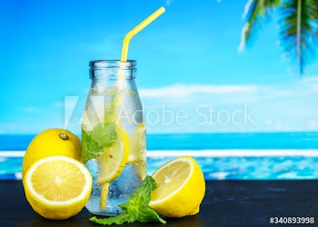Lemon mint infused water recipe