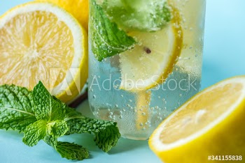 Lemon mint infused water recipe
