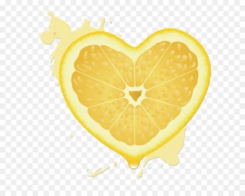 Lemon Orange juice Citron - Heart-shaped orange 