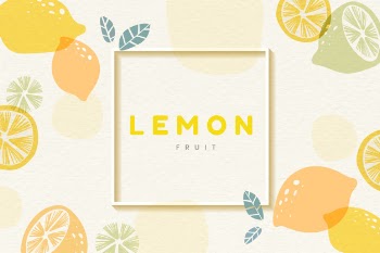 Lemon patterned frame