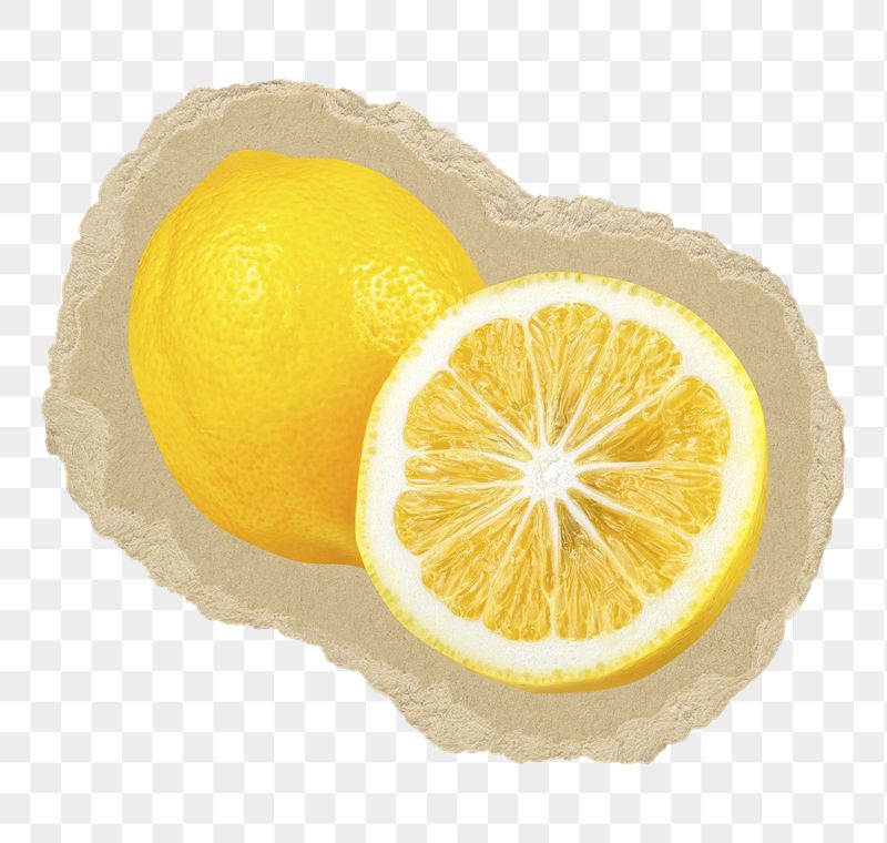 Lemon png sticker, ripped paper | Free PNG - rawpixel