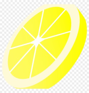 Lemon Slice Clip Art Round Yellow Lemon Slice Free - Clip Art