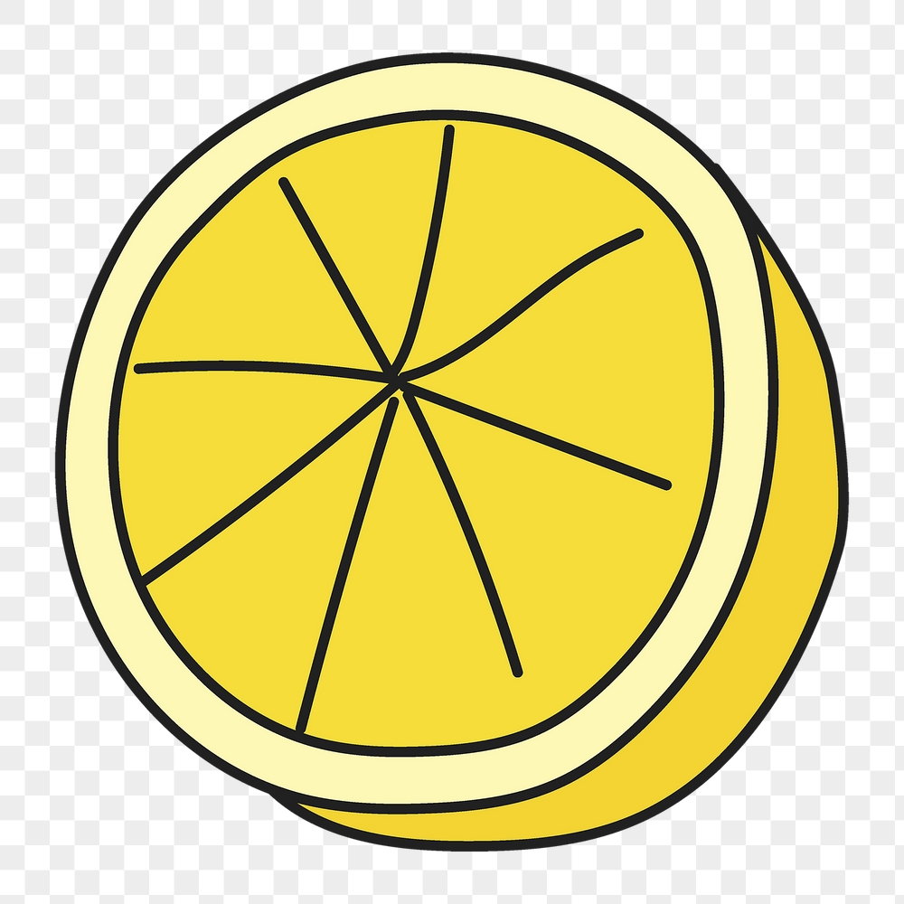 Lemon slice png sticker, fruit | Free PNG Illustration - rawpixel