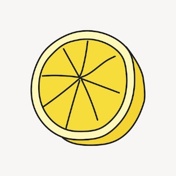 Lemon slice sticker, fruit creative | Free PSD Illustration - rawpixel
