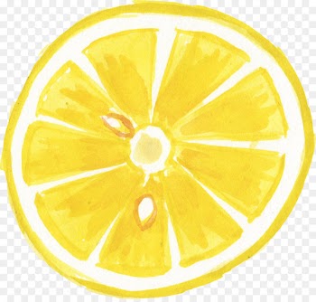 Lemon Transparent Watercolor Watercolor painting - lemon 