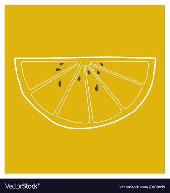 Lemon wedge vector image