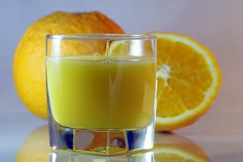 Lemonade Juice in Clear Glass