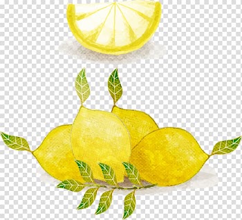 Lemonade Watercolor painting, Watercolor lemon transparent background PNG clipart