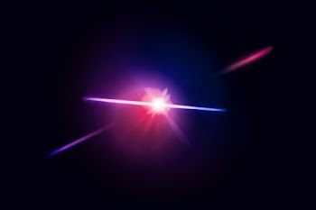 Lens flare abstract black background