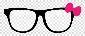 Lentes para dolls, eyeglasses with black frames transparent background PNG clipart