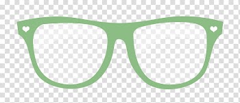 Lentes para dolls, eyeglasses with green frame illustration transparent background PNG clipart