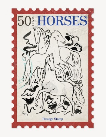 Leo Gestel drawing, postage stamp, | Free PSD - rawpixel