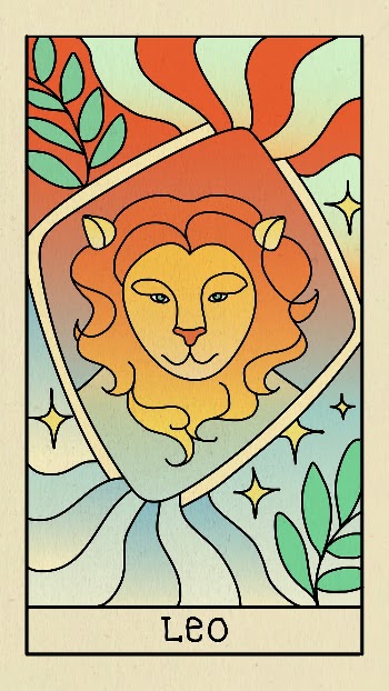 Leo horoscope iPhone wallpaper, tarot | Free PSD Illustration - rawpixel