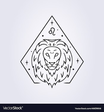leo zodiac astrology horoscope line art