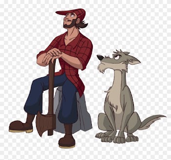 Leomon32 155 40 Paul Bunyan And Reitherman The Big - Big Bad Wolf As A Human