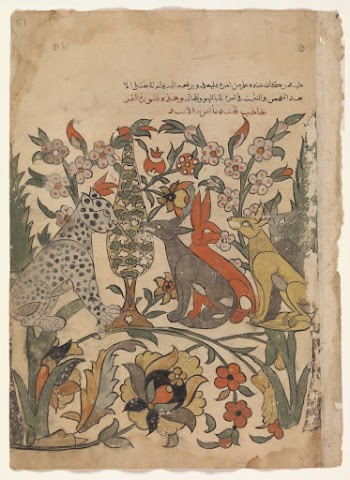 "Leopard Bearing Lion's Order to Fellow | Free Photo - rawpixel