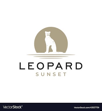 leopard jaguar puma cheetah silhouette log